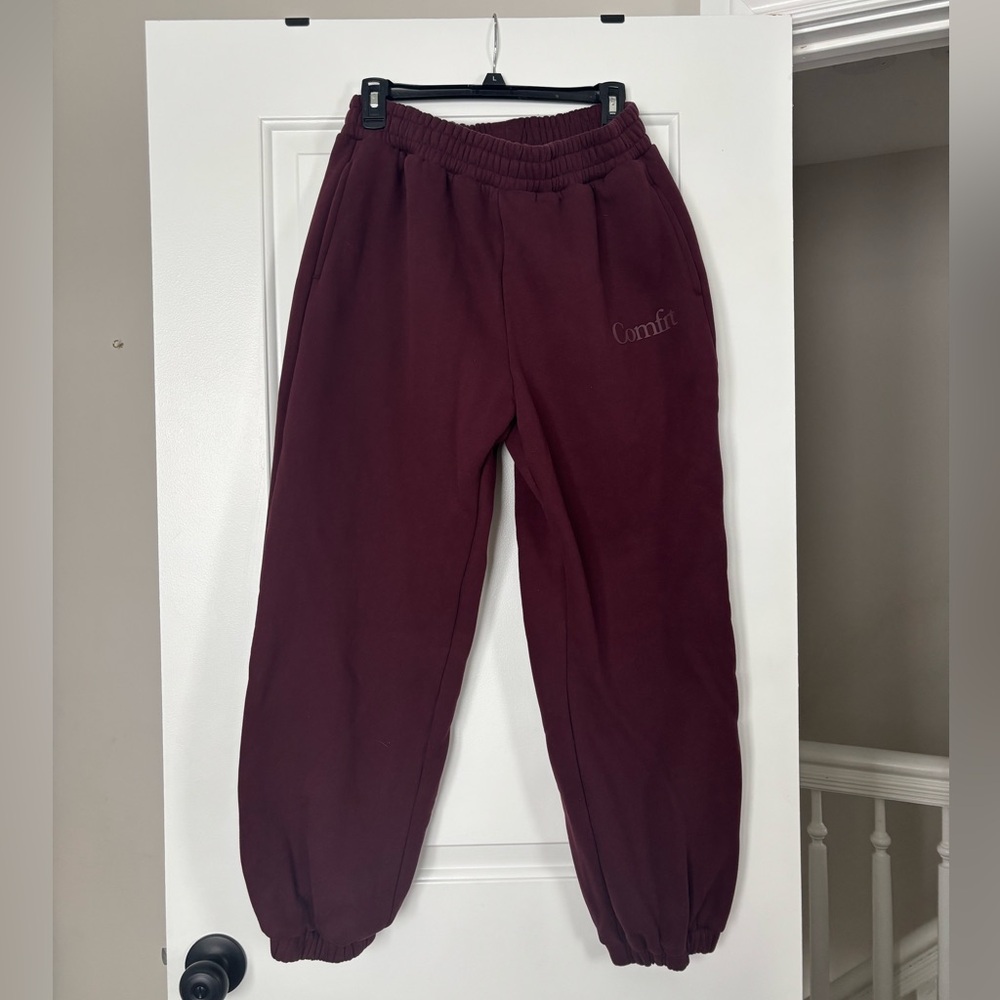 Comfort Unisex Burgundy Jogger Pants